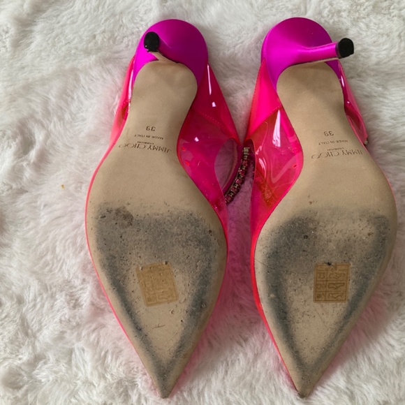 Jimmy Choo Bing 100 Embellished Mules - Picture 3 of 9